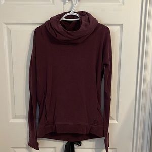 Burgundy Lululemon High Neck Hoodie
